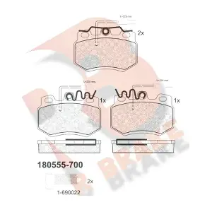 R BRAKE RB0555-700