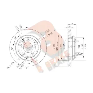 R BRAKE 78RBD23328