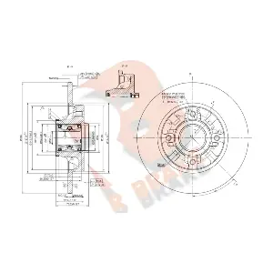 R BRAKE 78RBD14034