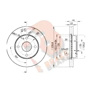 R BRAKE 78RBD23265