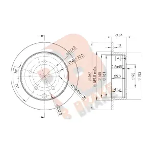 R BRAKE 78RBD28326