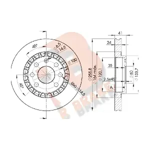 R BRAKE 78RBD29042