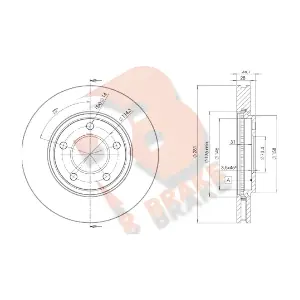 R BRAKE 78RBD23002