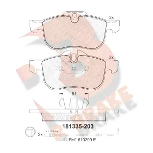 R BRAKE RB1335