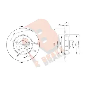 R BRAKE 78RBD21437