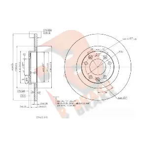 R BRAKE 78RBD24614