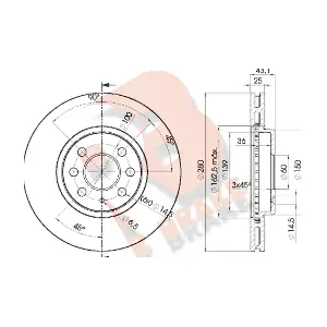 R BRAKE 78RBD29007