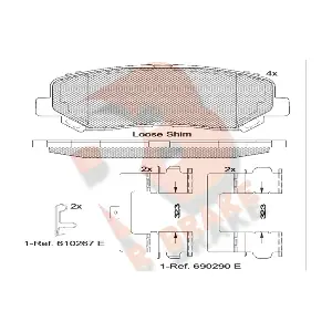 R BRAKE RB2055