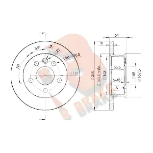 R BRAKE 78RBD23013