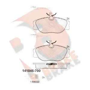 R BRAKE RB1046-700
