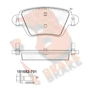 R BRAKE RB1682-701