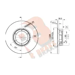 R BRAKE 78RBD22500