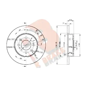 R BRAKE 78RBD20841