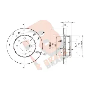 78RBD20550 R BRAKE