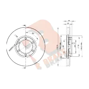 R BRAKE 78RBD22376