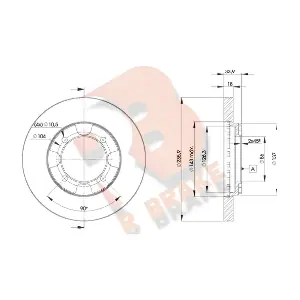 R BRAKE 78RBD28735