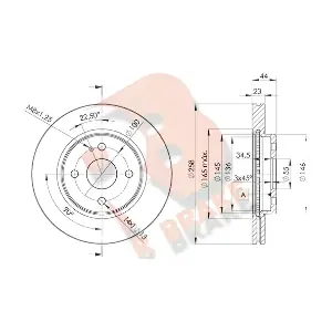 R BRAKE 78RBD26036