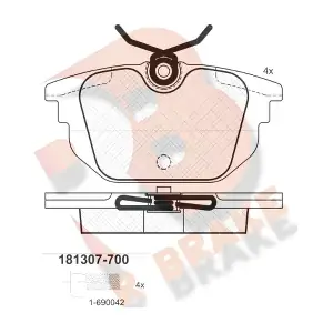 R BRAKE RB1307-700