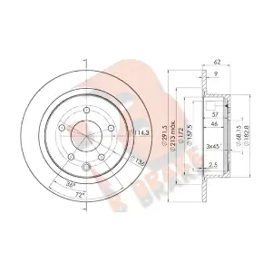 R BRAKE 78RBD22931