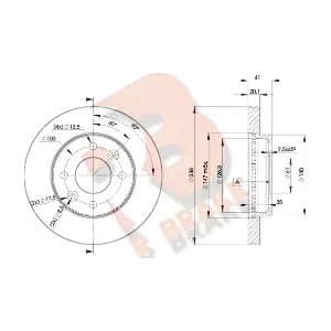 R BRAKE 78RBD26572