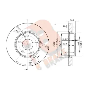R BRAKE 78RBD25171
