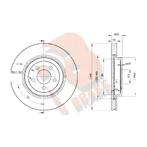 R BRAKE 78RBD29197