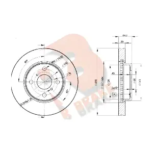 R BRAKE 78RBD22100