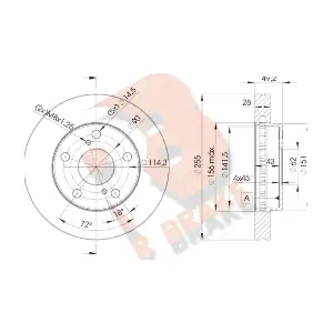 R BRAKE 78RBD23302
