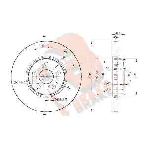 R BRAKE 78RBD20600