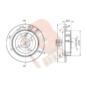 R BRAKE 78RBD28571