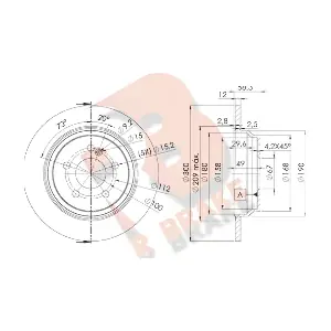 R BRAKE 78RBD12591