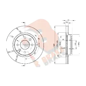 R BRAKE 78RBD25081