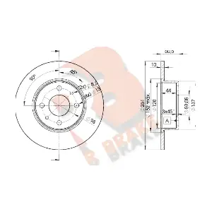 R BRAKE 78RBD24070