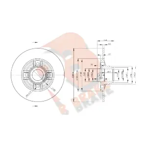 R BRAKE 78RBD18078