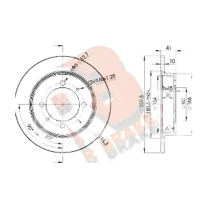 R BRAKE 78RBD22940