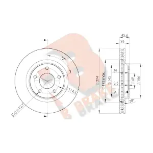 R BRAKE 78RBD24644