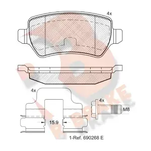 R BRAKE RB1622-204