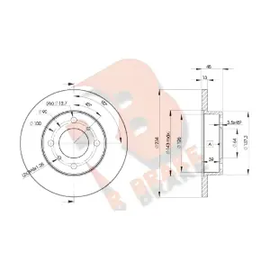R BRAKE 78RBD29280