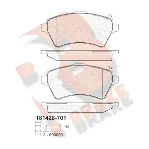 R BRAKE RB1428-701