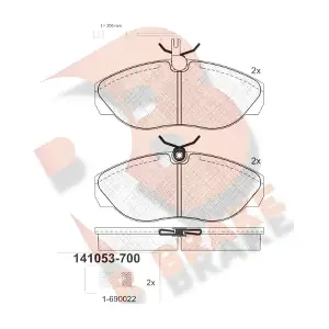 R BRAKE RB1053-700