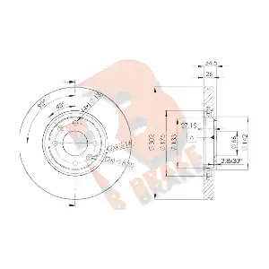 R BRAKE 78RBD24698