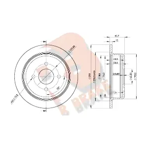 R BRAKE 78RBD25951