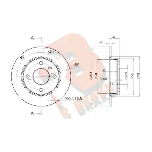 R BRAKE 78RBD21062