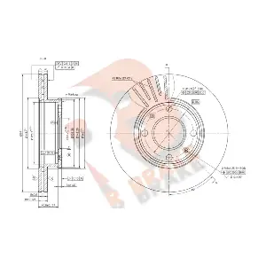 R BRAKE 78RBD20570
