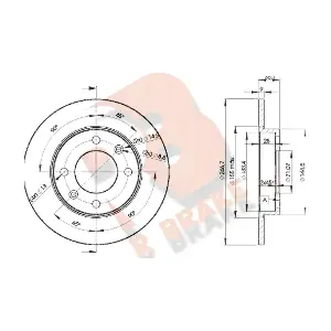 R BRAKE 78RBD24746