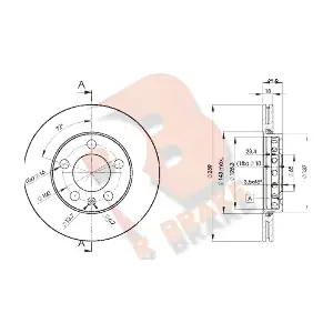 R BRAKE 78RBD25308