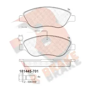R BRAKE RB1445-701