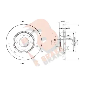 R BRAKE 78RBD25344
