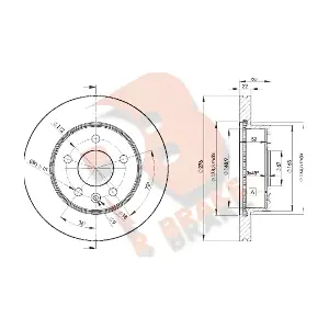 R BRAKE 78RBD26380
