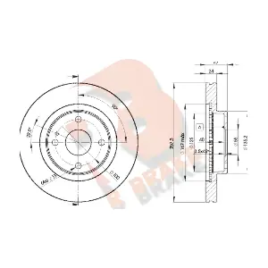R BRAKE 78RBD23266